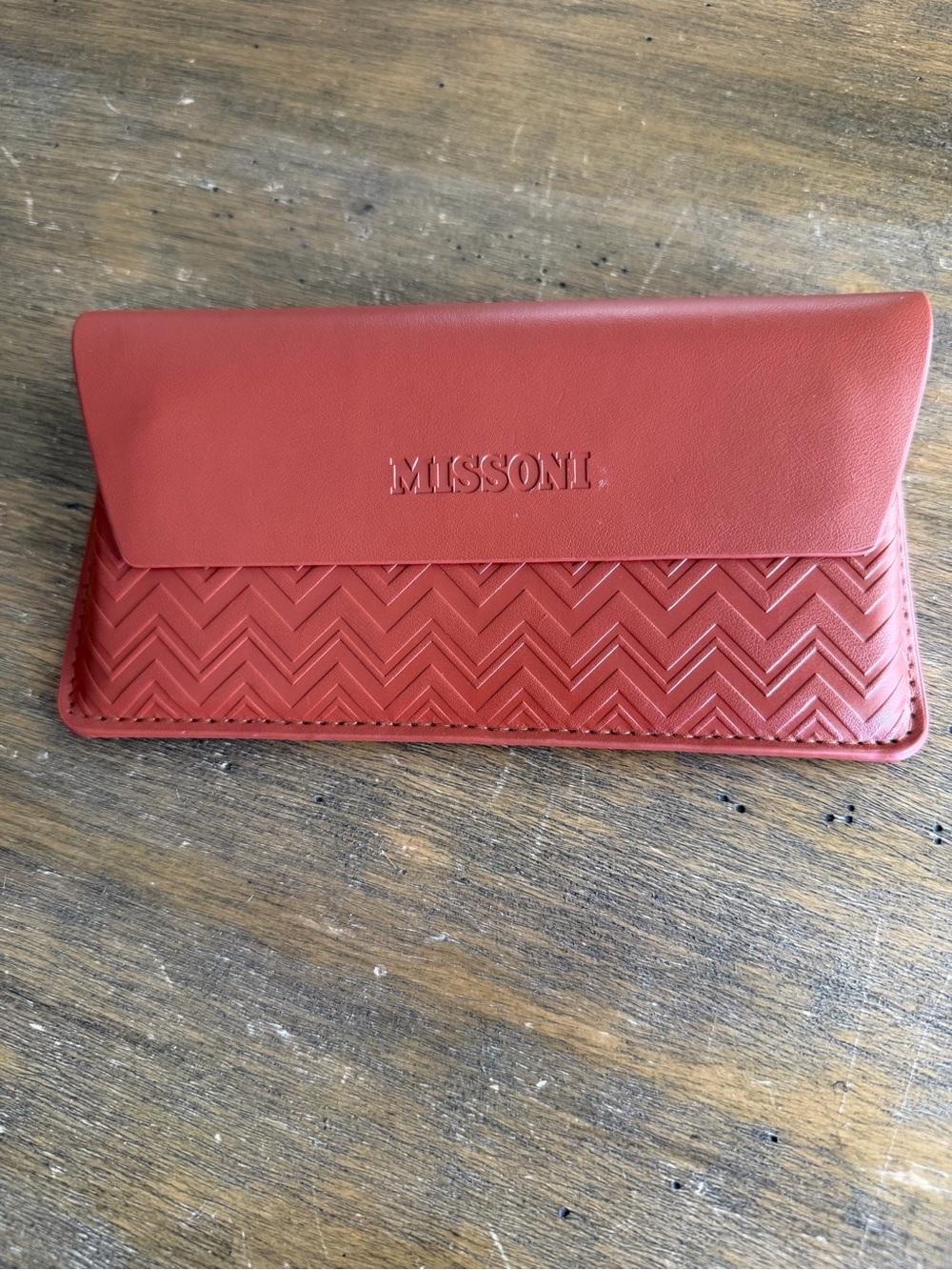 Missoni Glasses Case / Brown Eyeglasss Pouch / Sunglasses Holder